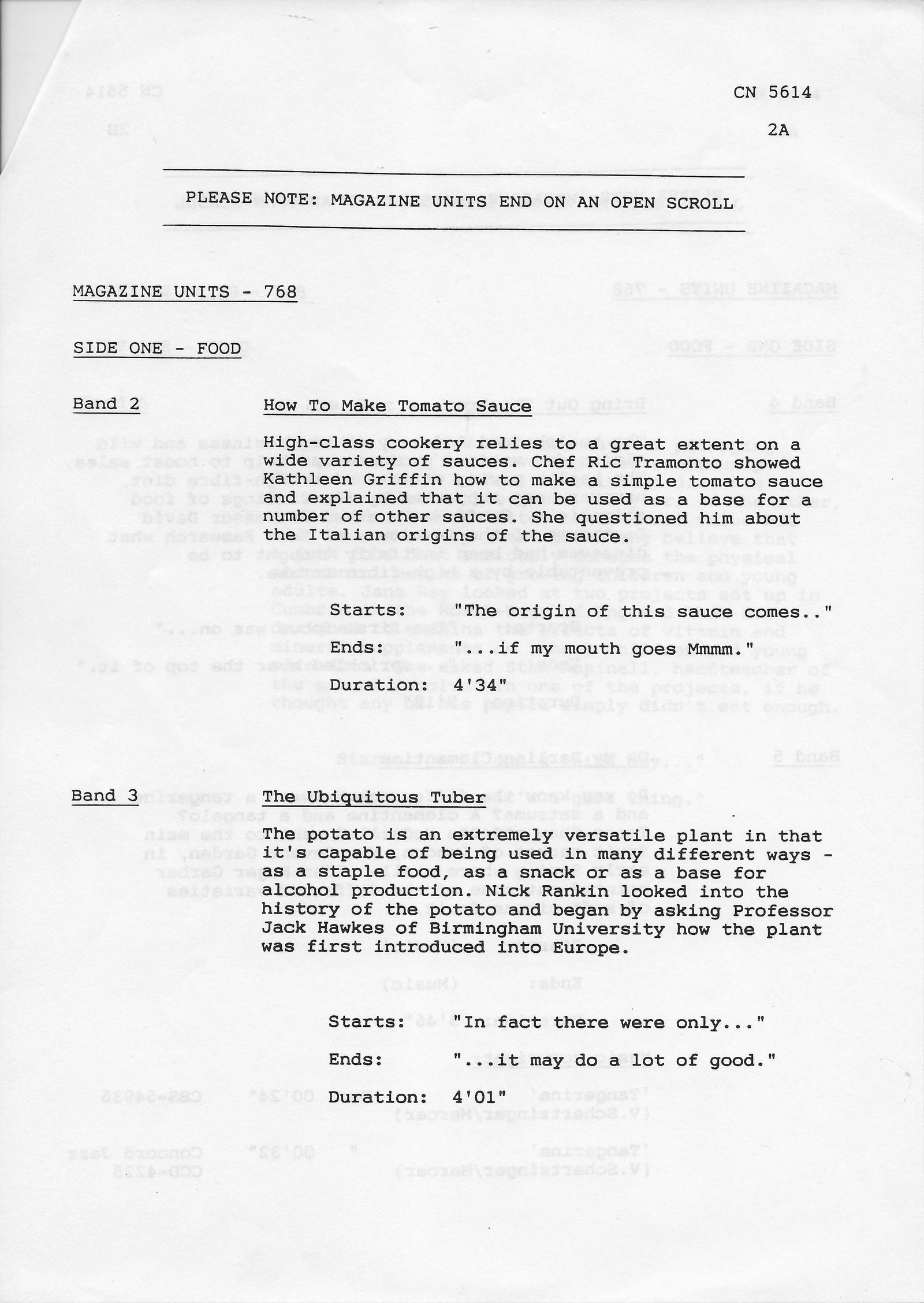 Inserts from CN 5614